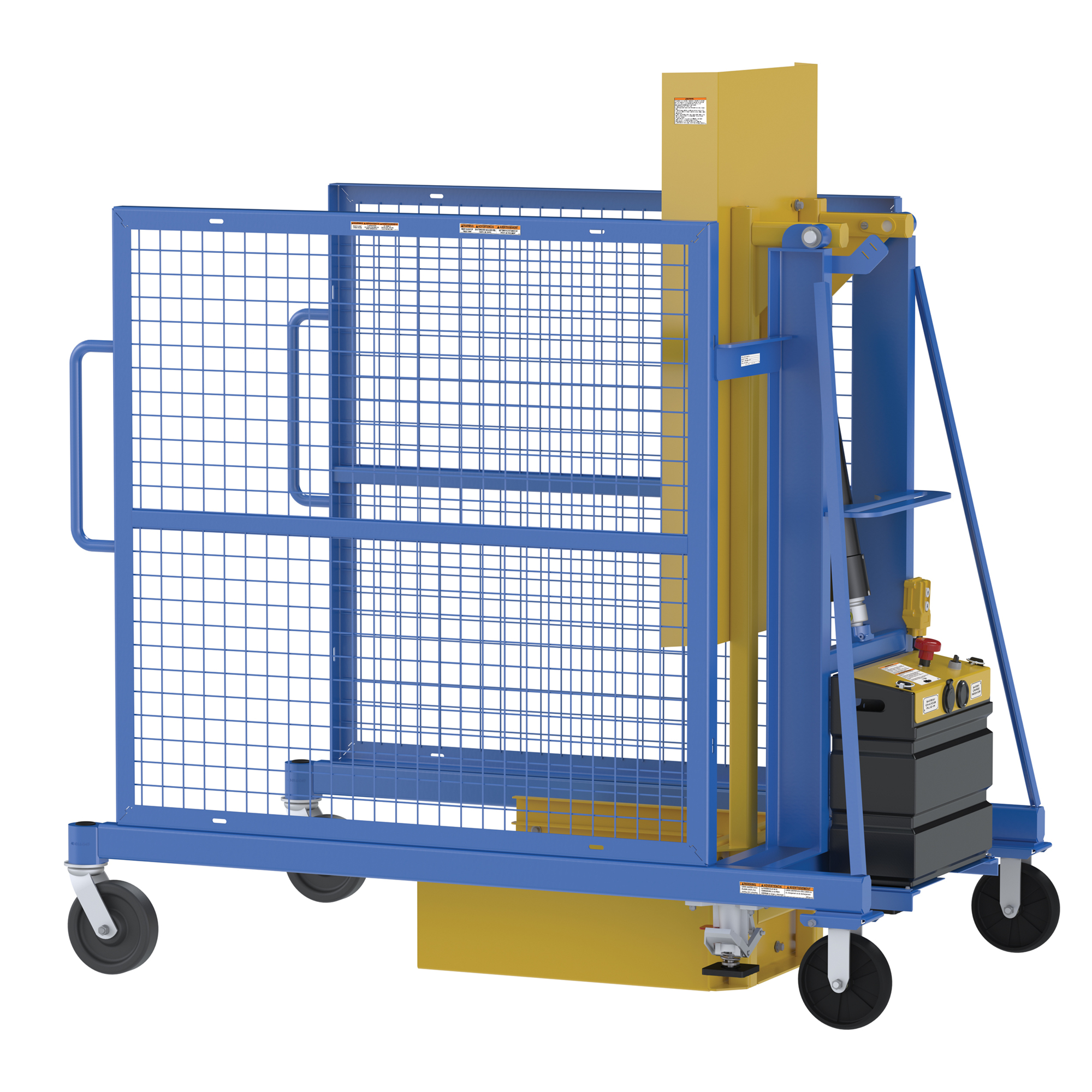 Vestil DC Powered Trash Can Dumper - 400 lb Capacity, 60.375in. Raised Height, Electric, Model# TCD-M-60-DC